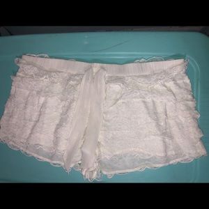Aerie XL white sleep shorts